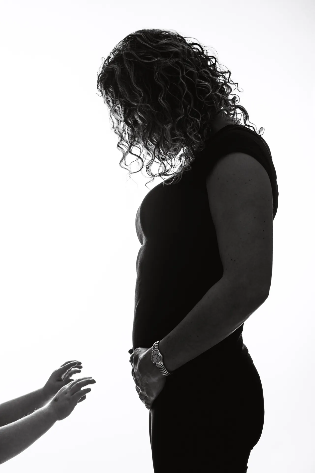 Mother and toddler silhouette